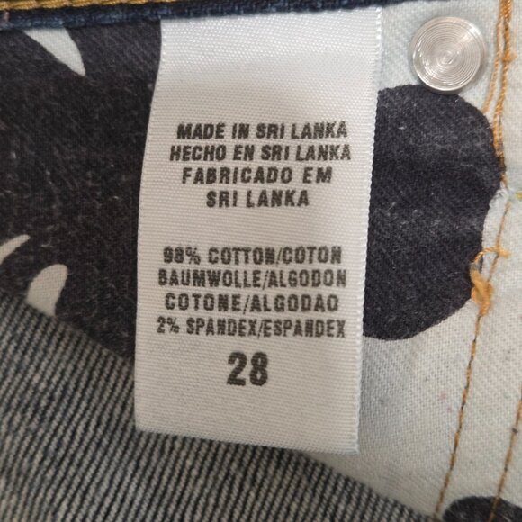 Lucky Brand Vintage Womens 6/28 Cropped Light Distressed Denim Jeans - Picture 9 of 11